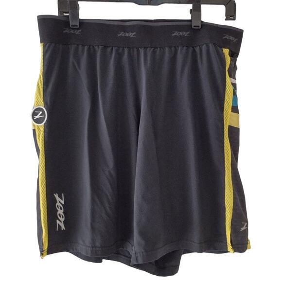 ZOOT Black Athletic Running Shorts Workout Gym Active Wear Size XL Casual - Picture 1 of 10